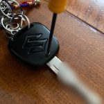 娘の車のリモコンキーの電池を交換